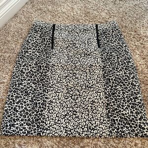 Loft animal print mini skirt.